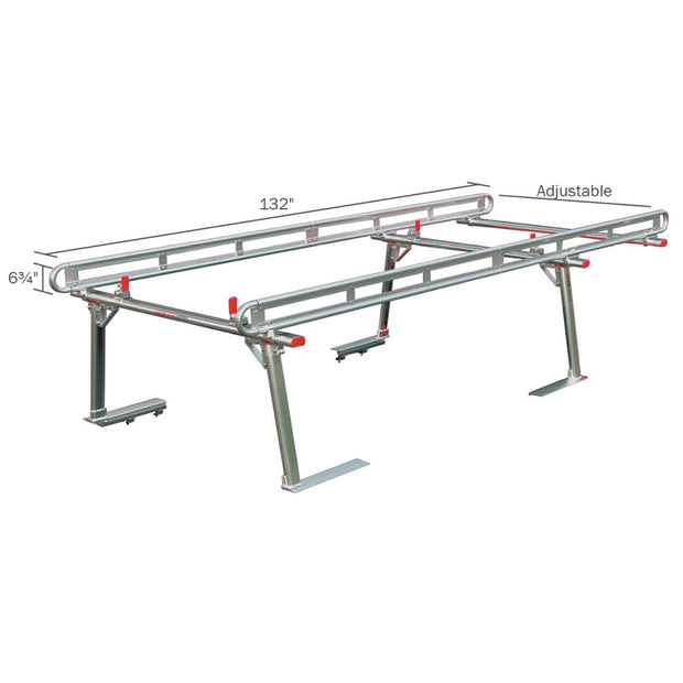 Weather Guard 1211 Aluminum Accessory Side Rails for ATR Truck Racks, 6.5' Bed