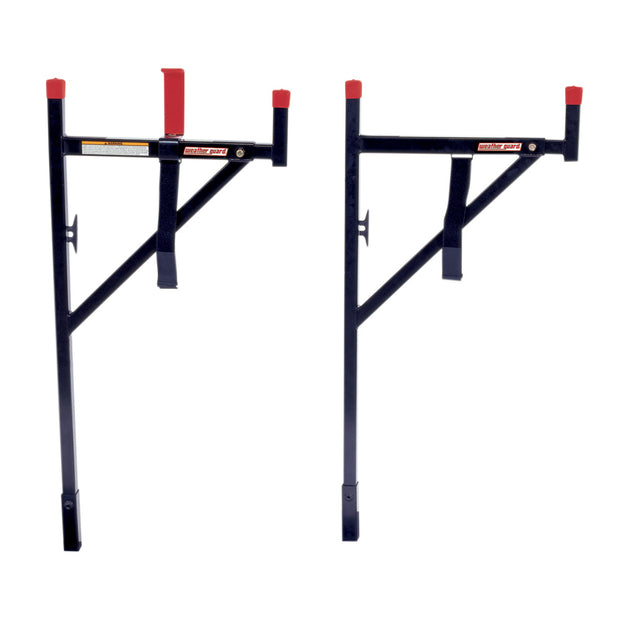Weather Guard 1451-5 WEEKENDER Black Steel Horizontal Rear Ladder Rack, 2" x 52.5" x 19"
