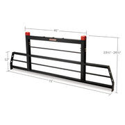 Weather Guard 1908 Black Steel Heavy-Duty Protect-A-Rail Cab Protector, 26.375" x 71"