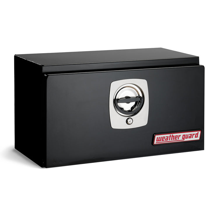 Weather Guard 525-5-02 Black Steel Mini-Underbed Storage Box, 14" x 12.375" x 24.125"