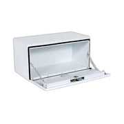 Weather Guard 538-3-01 White Steel Rotary Style Underbed Storage Box, 24.125" x 24.25" x 36.625"