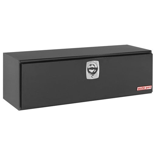 Weather Guard 560-5-02 Black Steel Flatbed Jumbo Underbed Storage Box, 18.125" x 18.5" x 60.125"