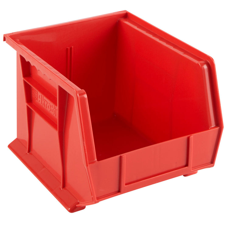 Weather Guard 9859-7-01 Bright Red Plastic Medium 6 Bin Set, 7" x 8.25" x 10-7/8"