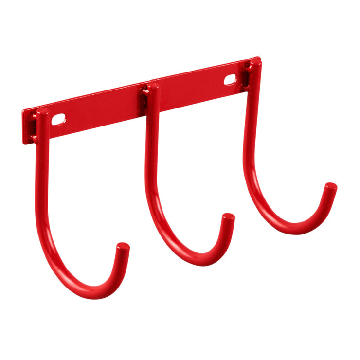 Weather Guard 9893-7-01 Bright Red Three Hook Cord Tool Holder, 8" x 9" x 4.5"